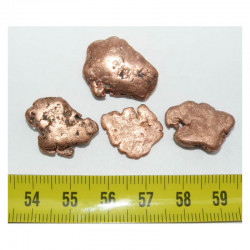 Lot de pepites de cuivre naturel ( USA - 20 grammes - 009 )