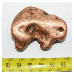 pepite de cuivre naturel ( USA - 110 grammes - 008 )