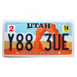 Plaque d Immatriculation USA - Utah ( 1188 )