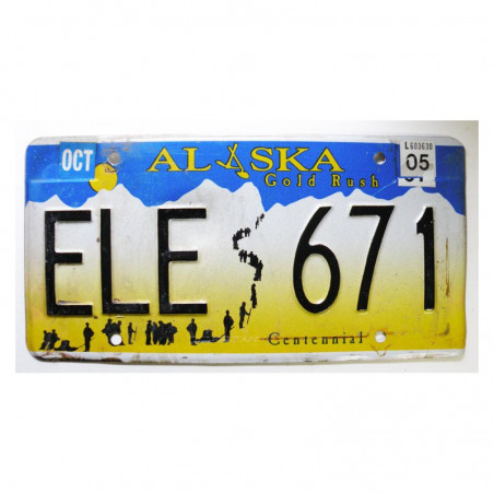 Plaque d Immatriculation USA - Alaska ( 392 )