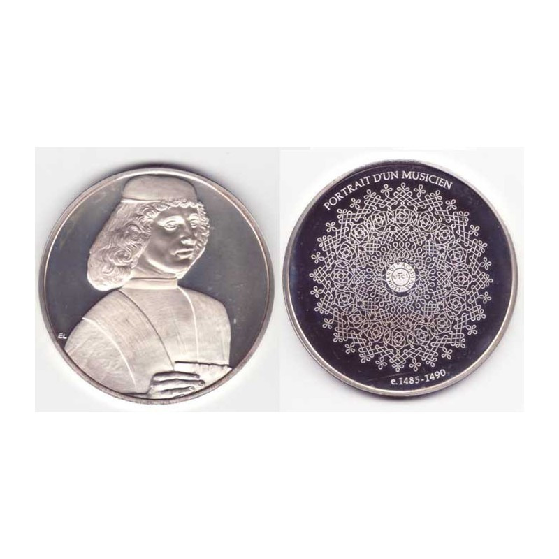 Medaille en argent Collection Leonard de Vinci ( 52 grammes - 013 )