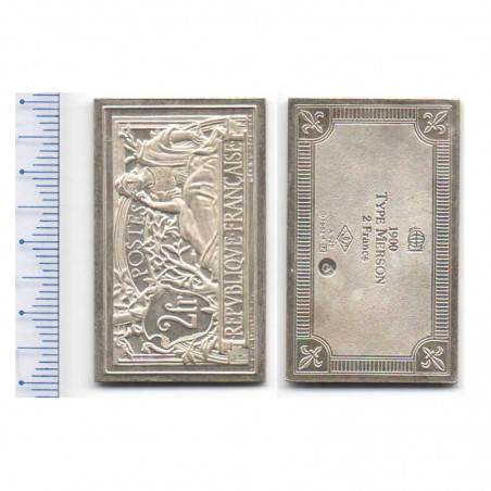 lingot d argent les plus grands timbres de France ( 005 )