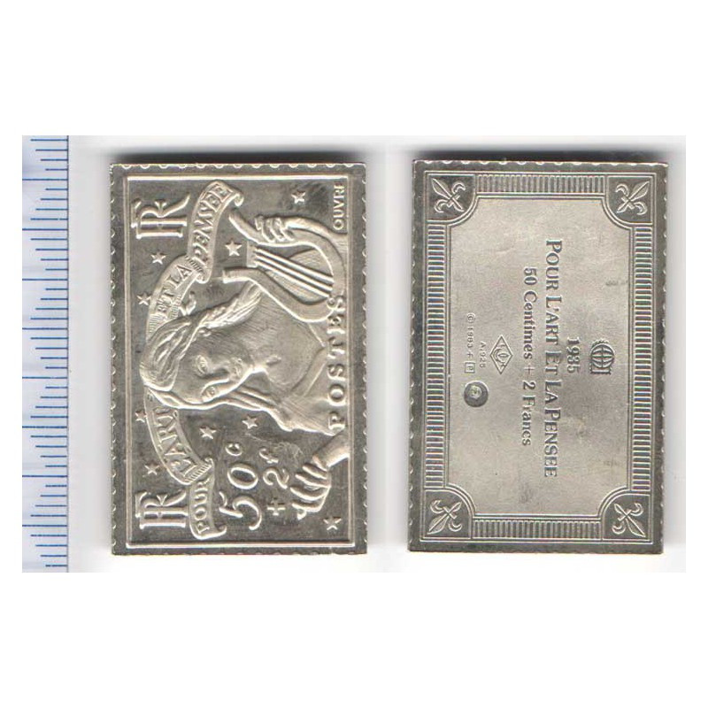 lingot d argent les plus grands timbres de France ( 007)