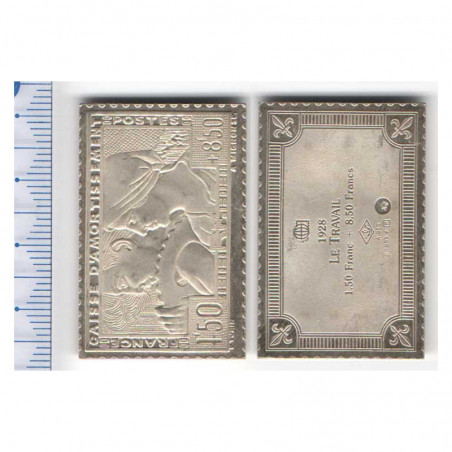 lingot d argent les plus grands timbres de France ( 011 )