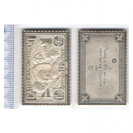 lingot d argent les plus grands timbres de France ( 012 )