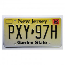 Plaque d Immatriculation USA - New Jersey ( 1197 )