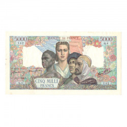 5000 Francs empire Francais 05/03/1942 SUP  ( 148 )