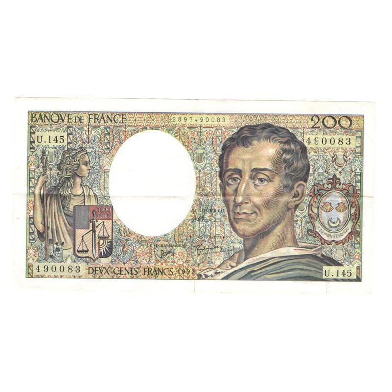 200 Francs Montesquieu 1992 SUP U145 ( 523 )