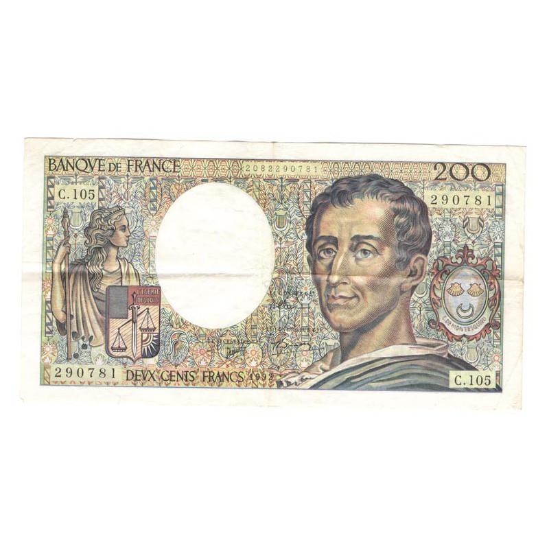 200 Francs Montesquieu 1992 SUP C105 ( 524 )