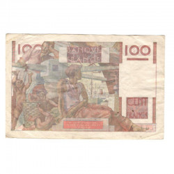 100 Francs Jeune Paysan 07/02/1952 TTB ( 623 )