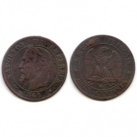 2 cents Napoleon 3 1861 BB