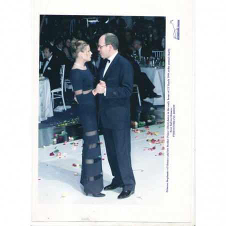 Photo originale Monaco Stephanie, Prince Albert, bal de la rose 1999 ( 096 )