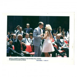 Photo originale Monaco Patrizia Pellegrino et prince Albert - Naple 1997 ( 147 )