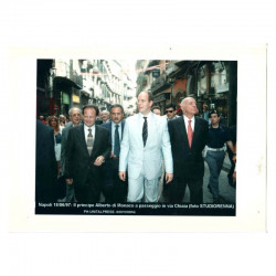 Photo originale Monaco  prince Albert - Naple 1997 ( 149 )