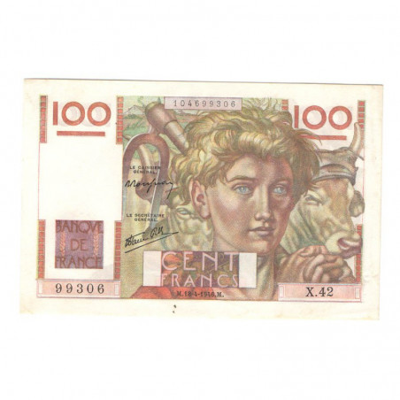100 Francs Jeune Paysan 18/04/1946 SPL- ( 671 )