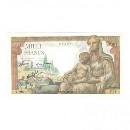 1000 Francs Demeter 20/06/1942 Neuf ( 676 )