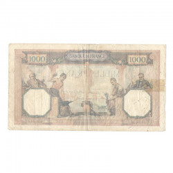 1000 Francs Ceres et Mercure 07/04/1927 TB  ( 683 )