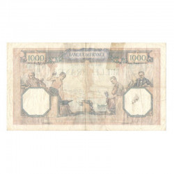 1000 Francs Ceres et Mercure 05/07/1928 TB  ( 684 )