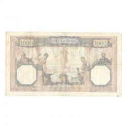 1000 Francs Ceres et Mercure  26/12/1930 TB  ( 686 )