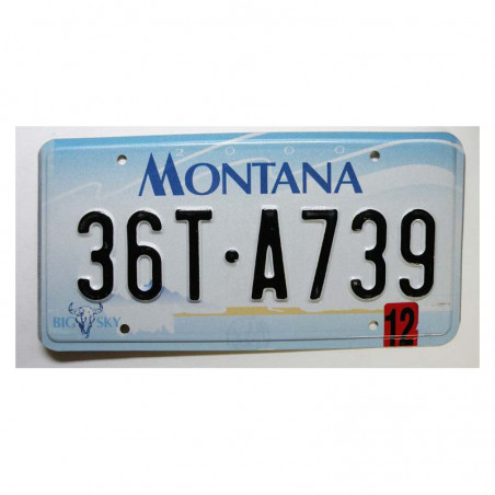 Plaque d Immatriculation USA - Montana ( 1234 )