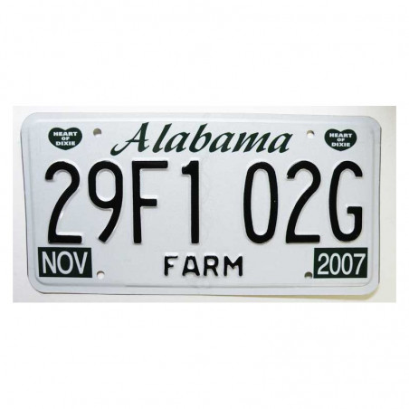 Plaque d Immatriculation USA - Alabama ( 1230 )