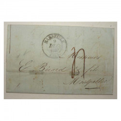Marque Postale 1837 Marseille pour Montpelier ( 006 )