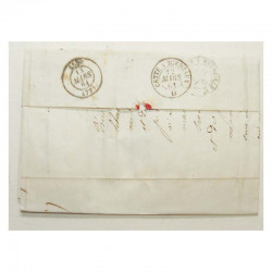 Marque Postale 1860 Lyon pour Alby ( 020 )