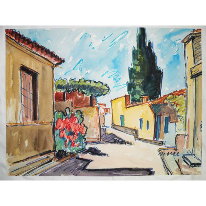 Aquarelle originale de Morée Crivez ( 28 ) Aquarelle originale de Morée Crivez ( 28 )