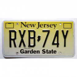 Plaque d Immatriculation USA - New Jersey ( 1196 )