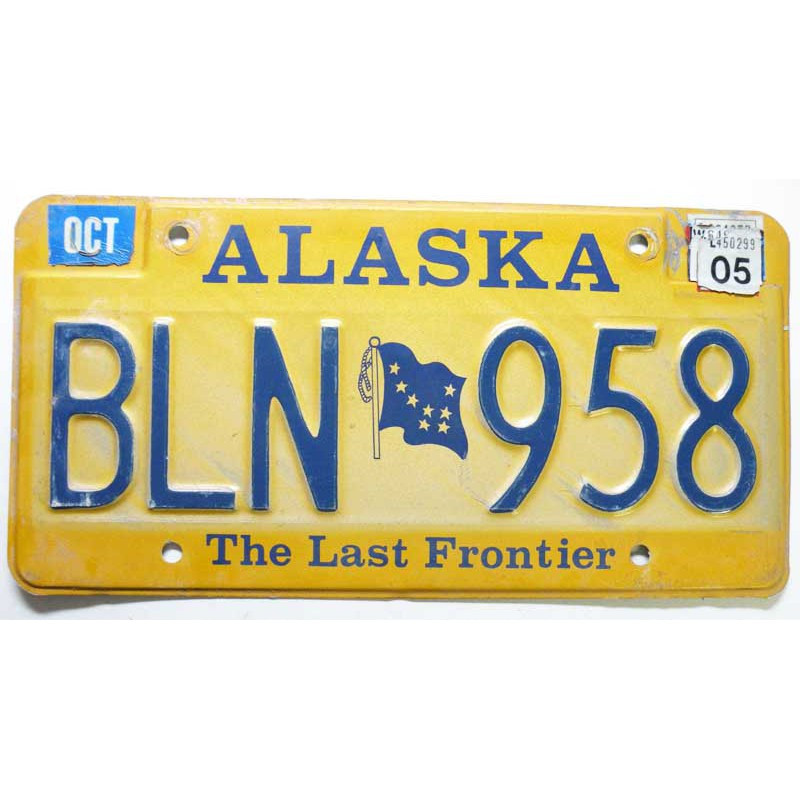 Plaque d Immatriculation USA - Alaska ( 195 )