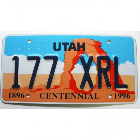Plaque d Immatriculation USA - Utah ( 1194 )