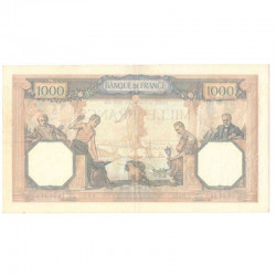 1000 Francs Ceres et Mercure 07/12/1939 SUP + ( 214  )