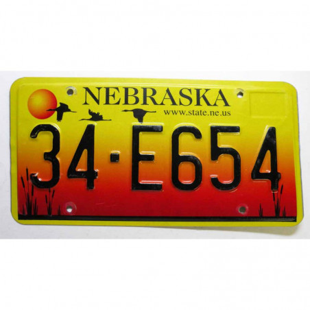 Plaque d Immatriculation USA - Nebraska ( 1266 )