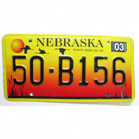 Plaque d Immatriculation USA - Nebraska ( 1264 )