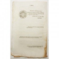 Bulletin des lois - Conseils géneraux - 1838 - Louis Philippe ( 043 )