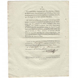 Loi Revolutionaire - Abolition des peines - 1792  - Louis XVI ( 014 )