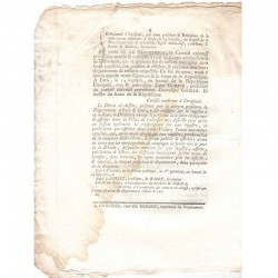 Decret de la convention nationale - Diamans et pierres - 1793  - Louis XVI ( 075)