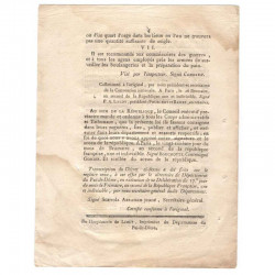 Decret de la convention nationale - Marchés - 1793  - Louis XVI ( 013 )