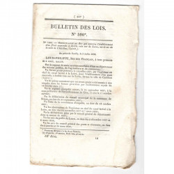 Bulletin des lois - Pont sur la loire - 1838 - Louis Philippe ( 019 )
