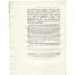 Decret de la convention nationale - Gardes de Bois - 1793  - Louis XVI ( 046 )