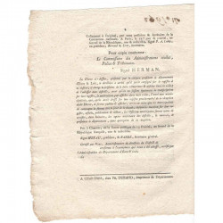 Decret de la convention nationale - representans du peuple - 1793  - Louis XVI ( 048 )