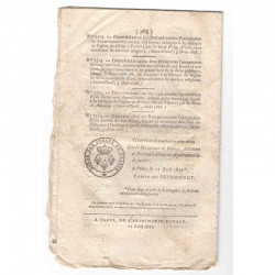Bulletin des lois - Octroi de navigation - 1827 - Charles X ( 091 )