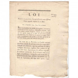 Loi Royale - gratification - 1792 - Louis XVI ( 072 )