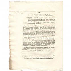 Decret de la convention nationale - Décoration  - 1793  - Louis XVI ( 110 )