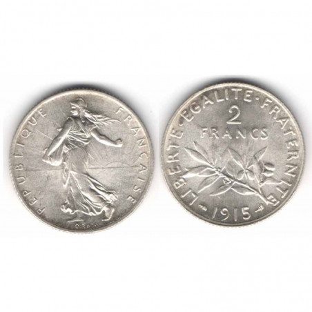 2 francs semeuse 1915 argent ( 008 )