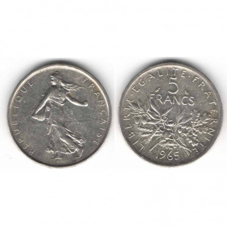 5 francs semeuse 1965 argent ( 002 )