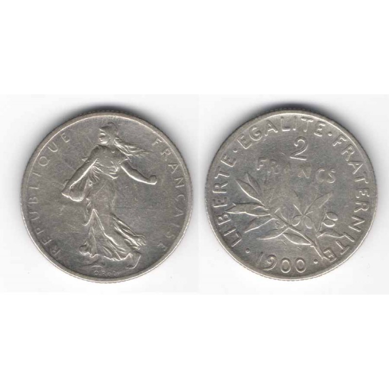 2 francs semeuse 1900 argent ( 003 )