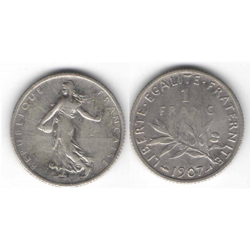 1 franc semeuse 1907 argent ( 006 )