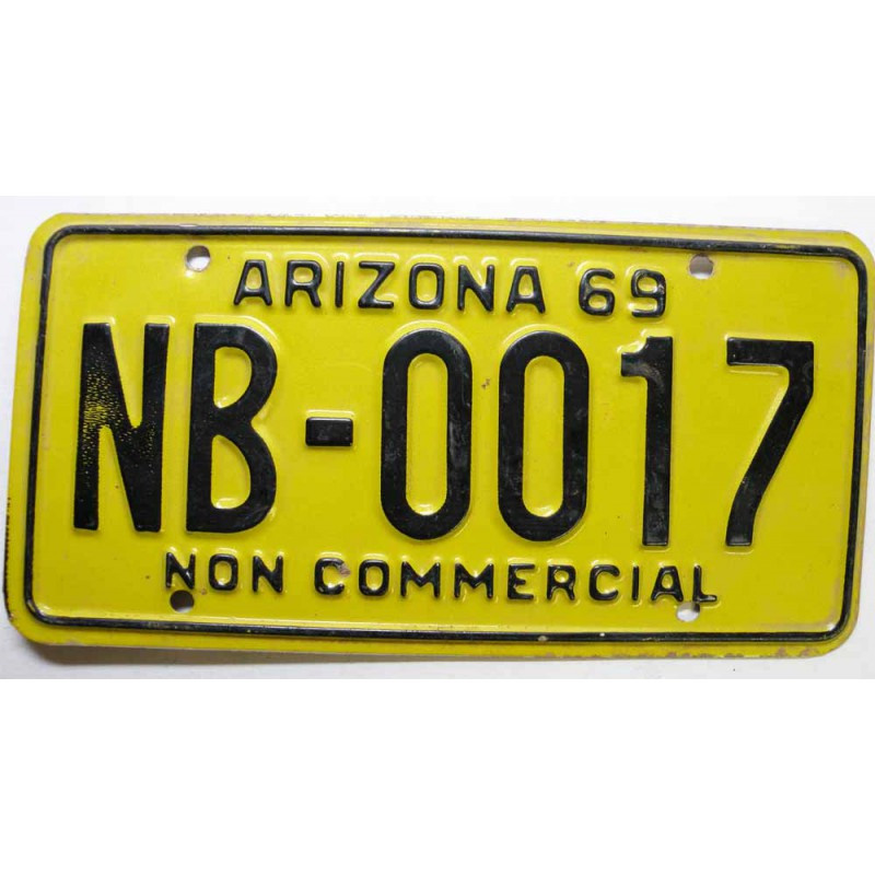 Plaque d Immatriculation USA - Arizona 1969 ( 137 )