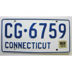 Plaque d Immatriculation USA - Connecticut 1975 ( 368 )
